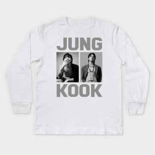 Jungkook Golden BTS Jung Kook Kids Long Sleeve T-Shirt